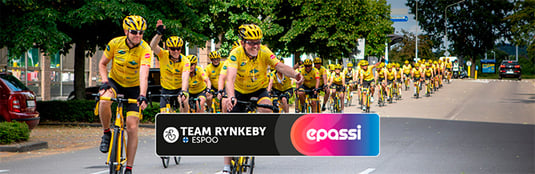 Cycling to fight children’s cancer – Epassi is a gold sponsor for Team Rynkeby Espoo.